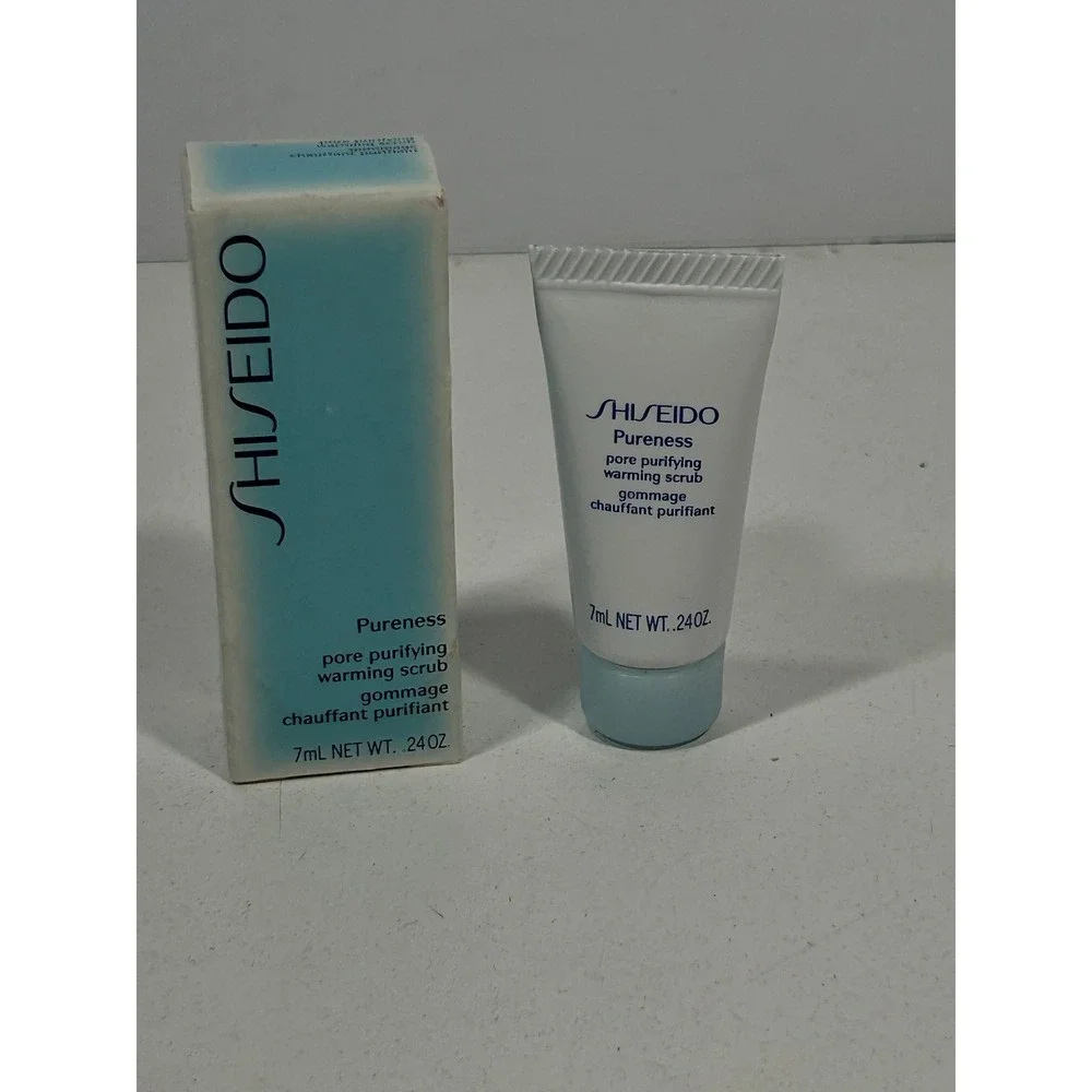 Shiseido Pureness Pore Purifying Warming Scrub 7mL .24oz Travel Size New in Box